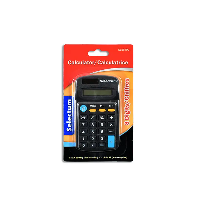 SELECTUM - CALCULATOR 8 DIGIT NO BATTERY 1EA