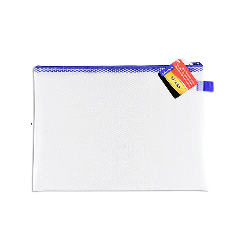 SELECTUM - CLEAR MESH VINYL ZIPPER POUCH EA