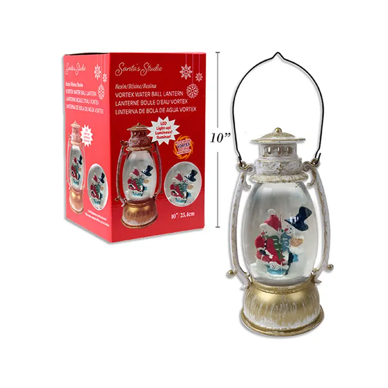 SANTA STUDIO - XMAS LED SWIRLING GLITTER VORTEX WATERBALL  B/O 1 UN