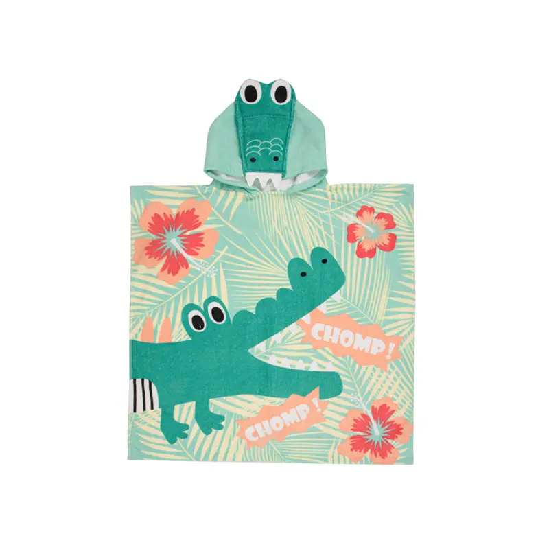 SAFDIE & CO. INC - KIDS HOODED TOWELS 23.5x47IN CROCODILE 1 CT