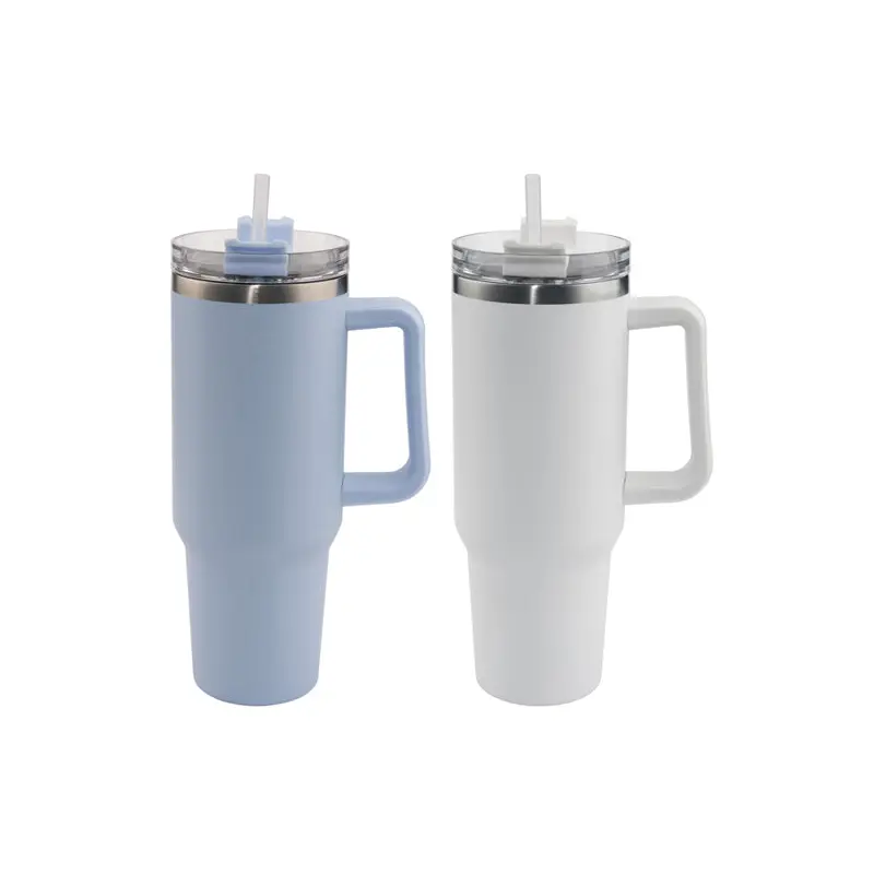 SAFDIE & CO INC - OVERSIZE MEGA TRAVEL MUG 1.2LT WHITE OR BLUE 1 CT