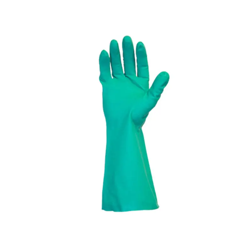 SAFETY ZONE - GREEN NITRILE FLOCKED 12in LRG 10x12x1PK