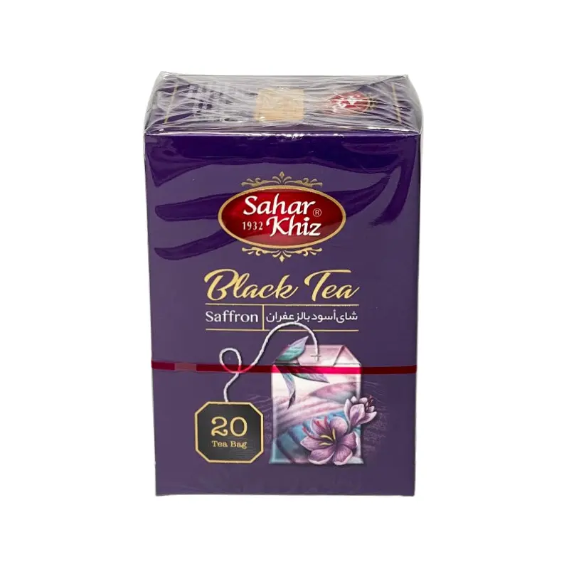 SAHARKHIZ - SAFFRON BLACK TEA 20x1.5 GR
