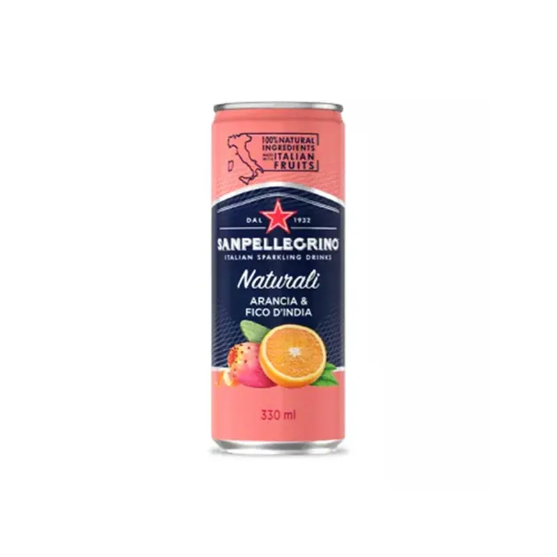 SAN PELLEGRINO - ORANGE PRICKLY PEAR CANS 6x330 ML