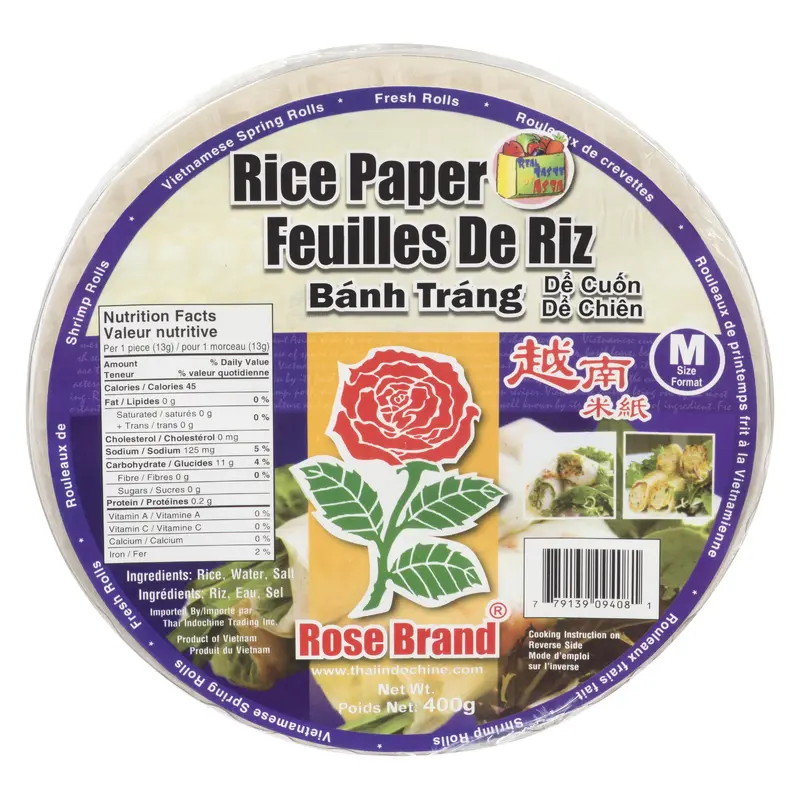 ROSE - RICE PAPER 22CM #09408-1 400GR