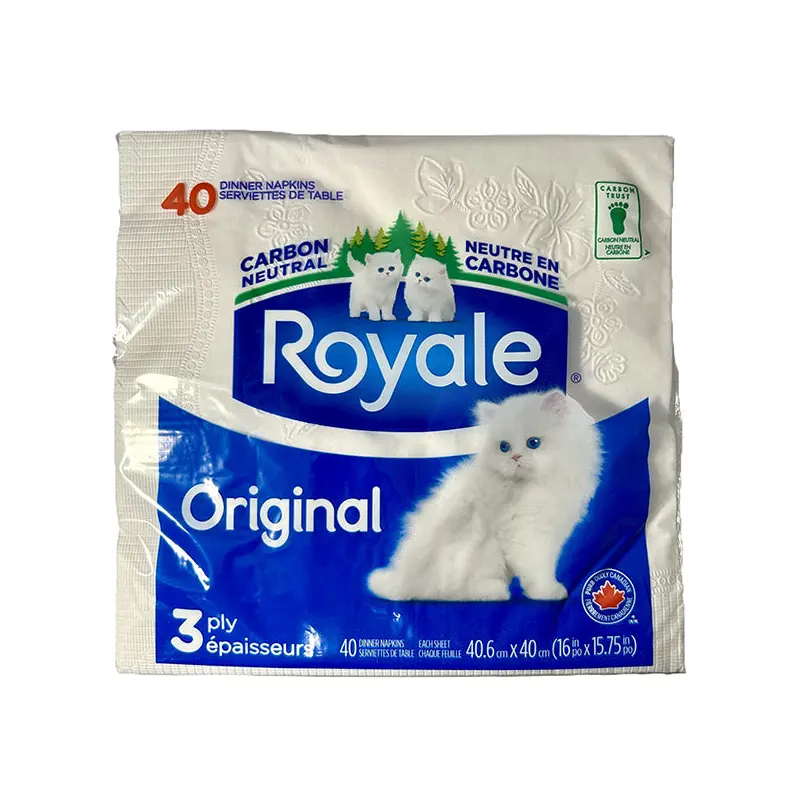 ROYALE - 3PLY DINNER NAPKIN 24x40 EA