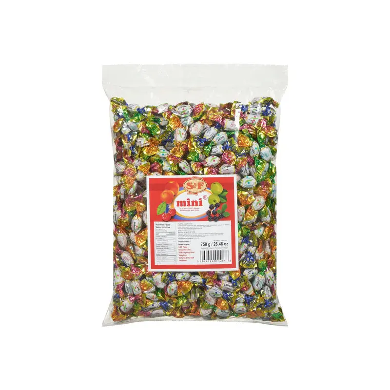 S&F - MINI FRUIT FLAV CANDIES 5x750 GR