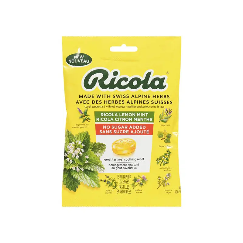 RICOLA - BAG LEMON MINT 8x75 GR