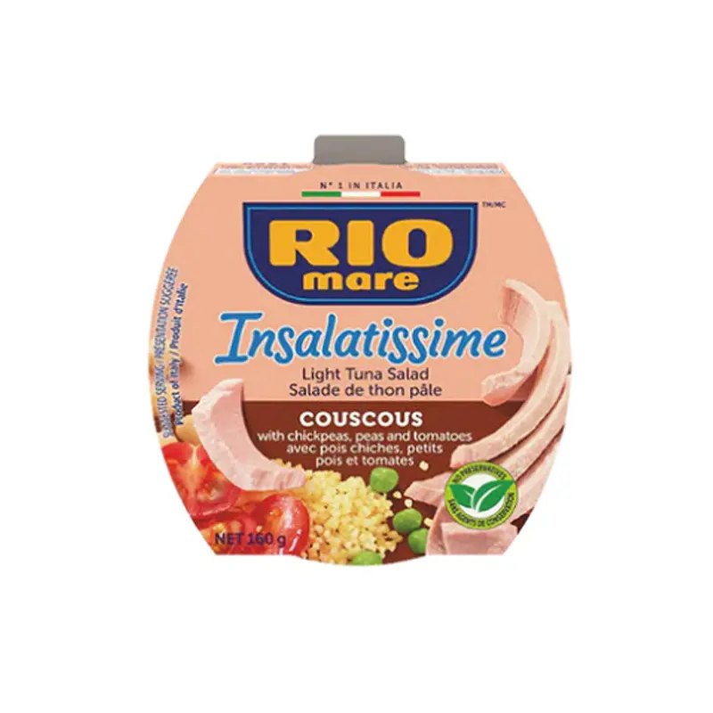 RIO MARE - LIGHT TUNA WITH COUSCOUS INSALATISSIMA 18x160 GR