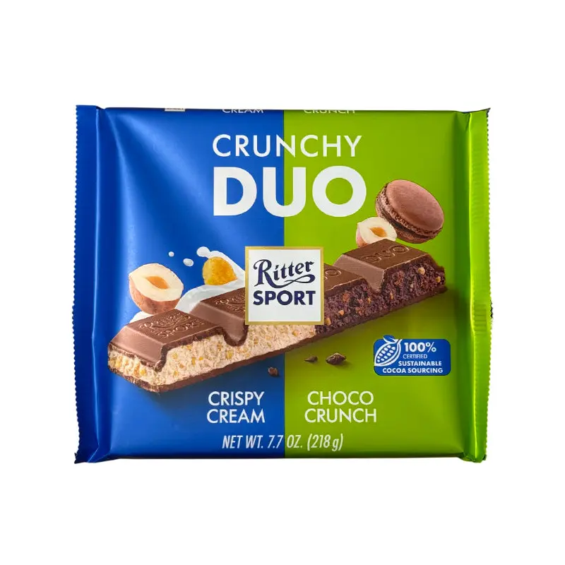 RITTER - CRUNCHY DUO BAR 218GR