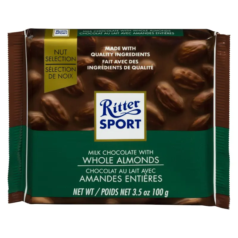 RITTER - MILK WHOLE ALMOND 100GR