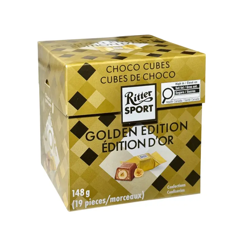 RITTER SPORT - GOLDEN EDITION CUBE GIFT BOX 148GR