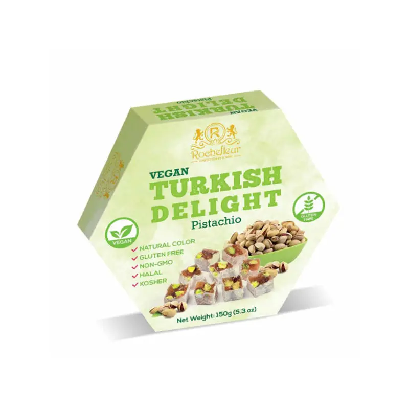 ROCHEFLEUR - VEGAN TURKISH DELIGHTS PISTACHIO 150GR