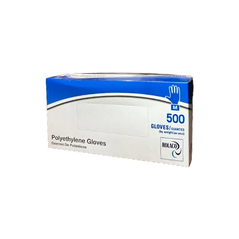 ROLACO - POLYETHYLENE MEDIUM GLOVES 500EA