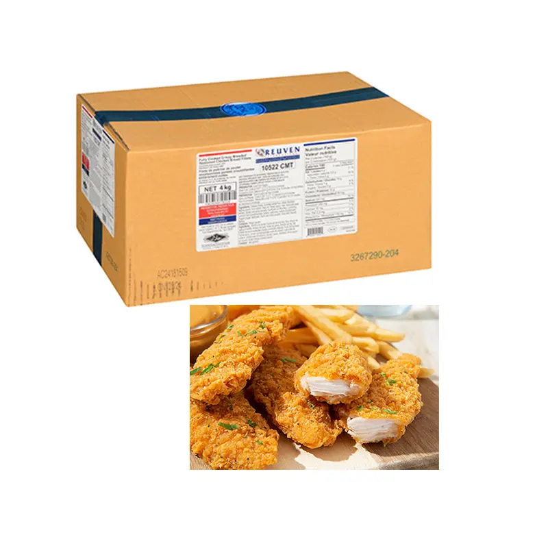 REUVEN - CRISPY BREADED CHICKEN BREAST FILLET 65-95 2x2 KG