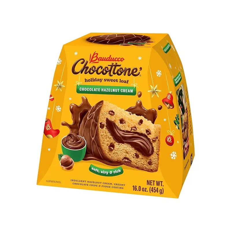 BAUDUCCO - HAZELNUT CREAM PANETTONE 454GR