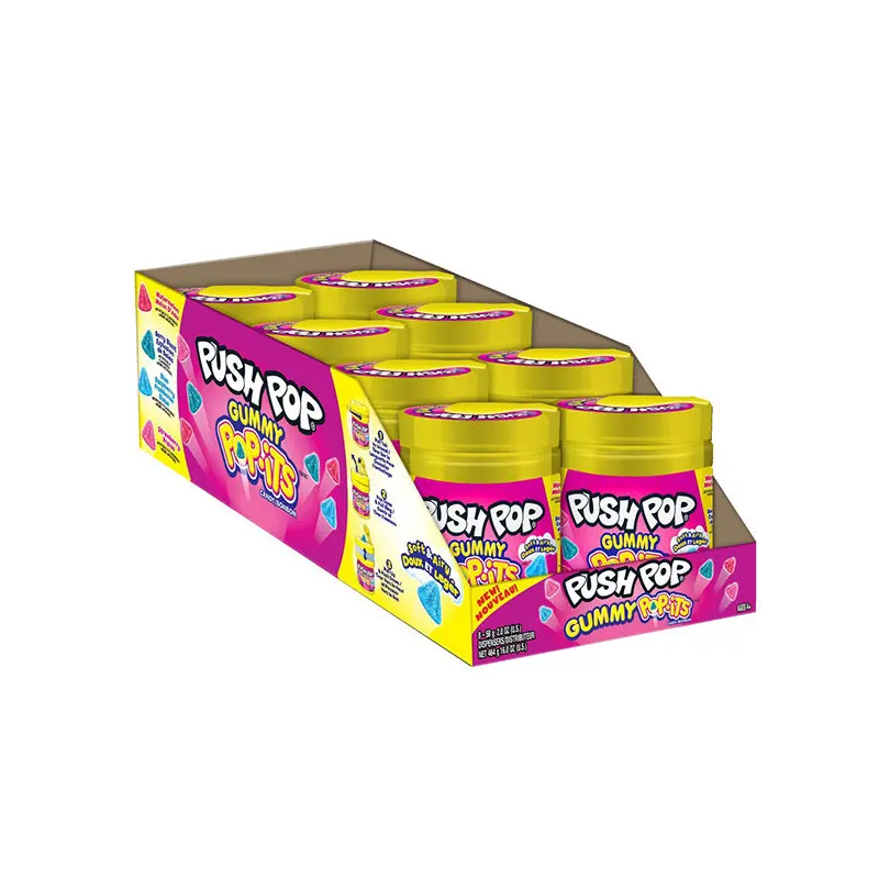 BAZOOKA CANDY BRANDS - PUSH POP GUMMY 8x58 GR