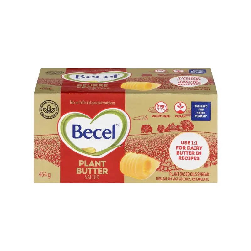 BECEL - SALTED PLANT BASED BUTTER 12x454 GR