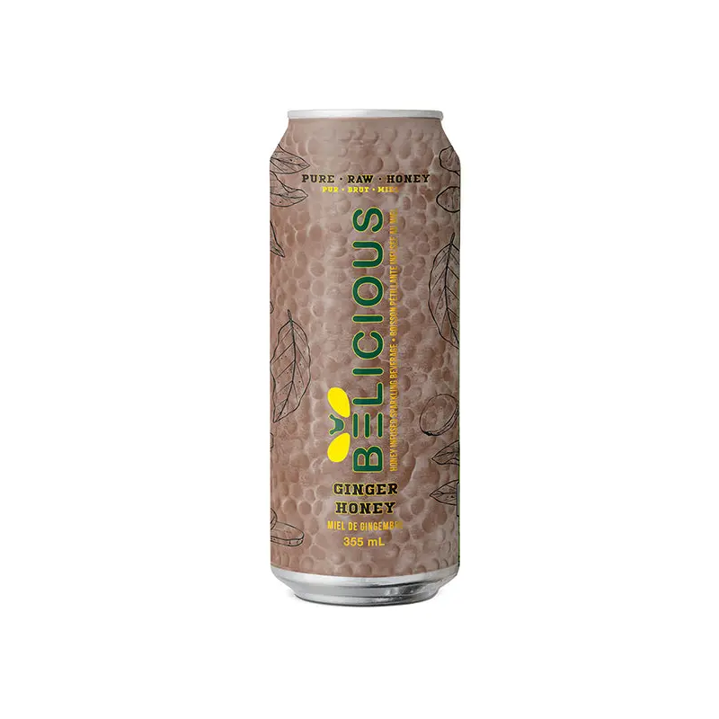 BELICIOUS BEVERAGE - GINGER HONEY 12x355 ML