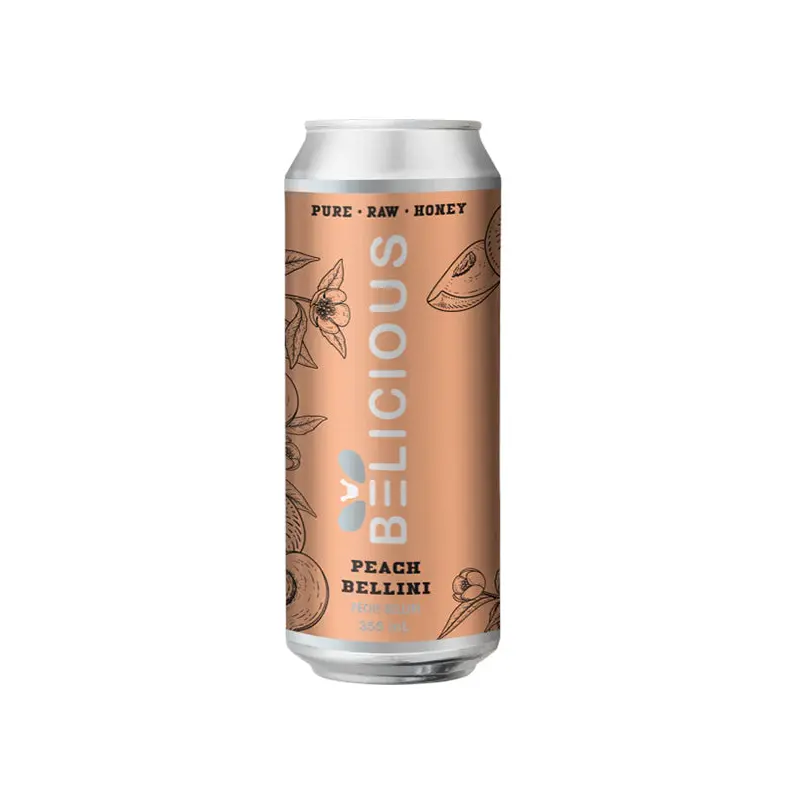 BELICIOUS BEVERAGE - PEACH BELLINI 12x355 ML