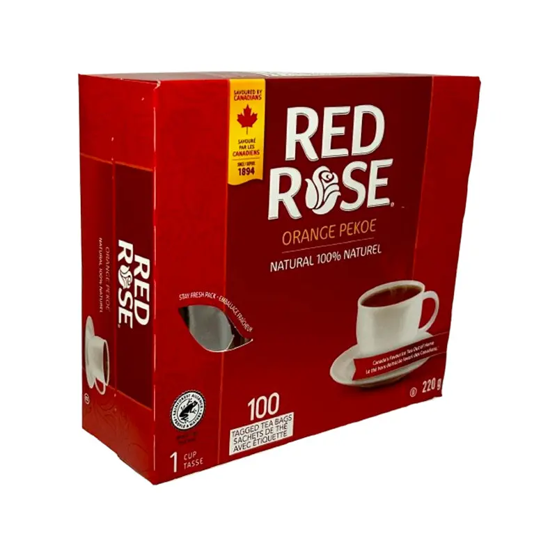 RED ROSE - ORANGE PEKOE 1CUP-TAG 100EA
