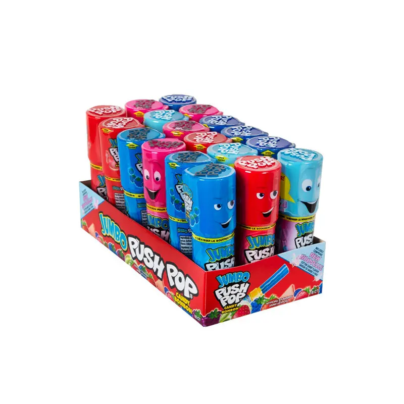 PUSH POP - JUMBO FRUIT 18x32GR