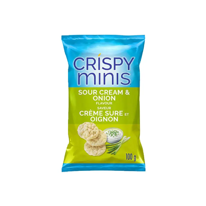 QUAKER - CRISPY MINIS SOUR CREAM AND ONION 100GR