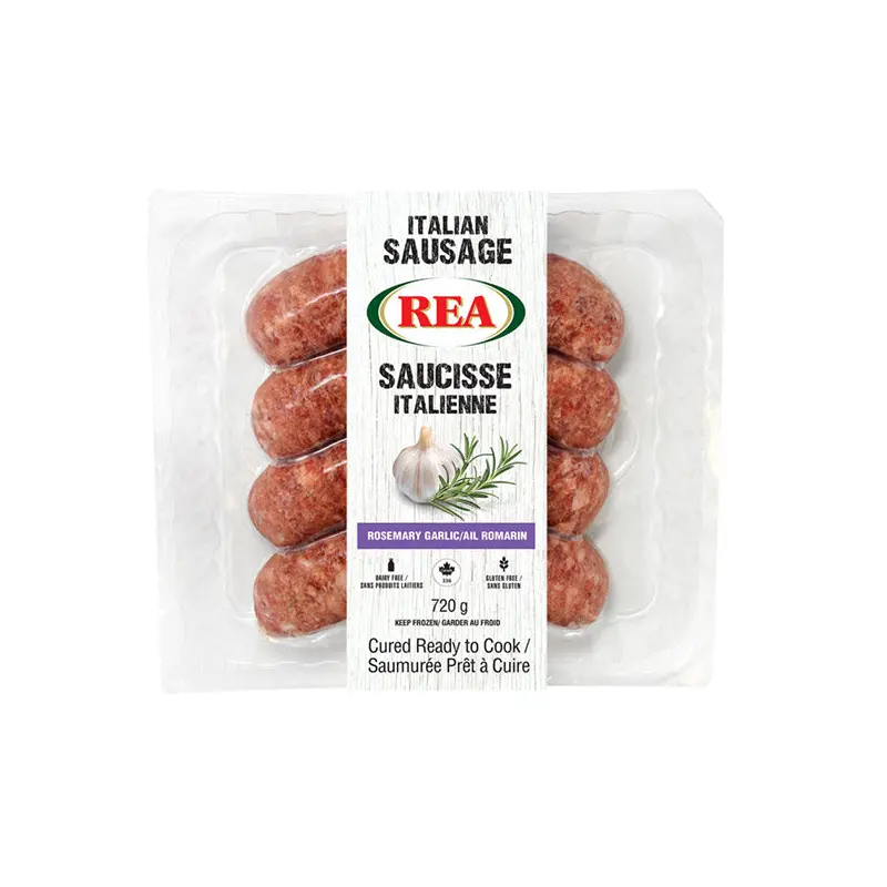 REA - FROZEN ROSEMARY AND GARLIC SAUSAGES 720GR