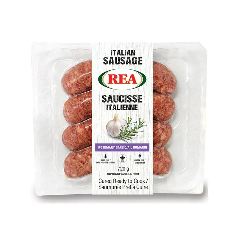 REA - FROZEN ROSEMARY AND GARLIC SAUSAGES 8x720 GR