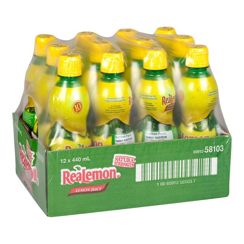 REALEMON - LEMON JUICE 12x440ML