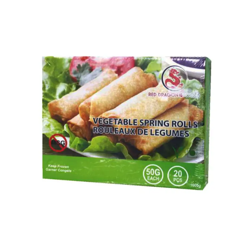RED DRAGON - VEGGIE SPRING ROLL (NO MSG) 10x40x25 GR