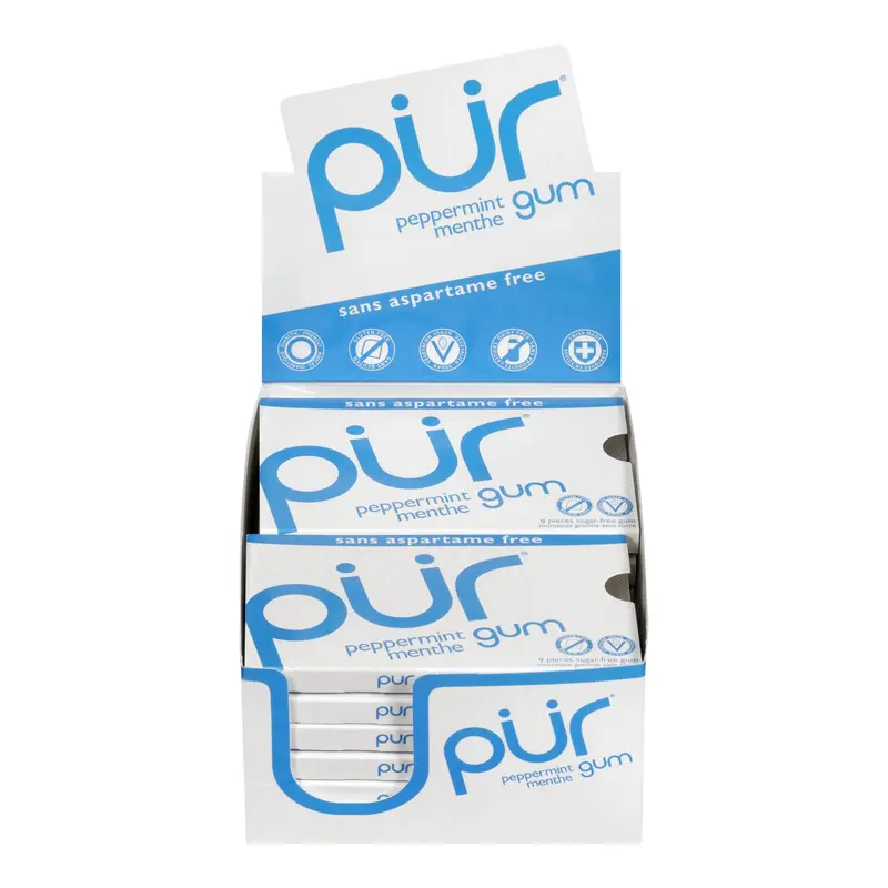 PUR - GUM PEPPERMINT BLISTER 12x9 PC