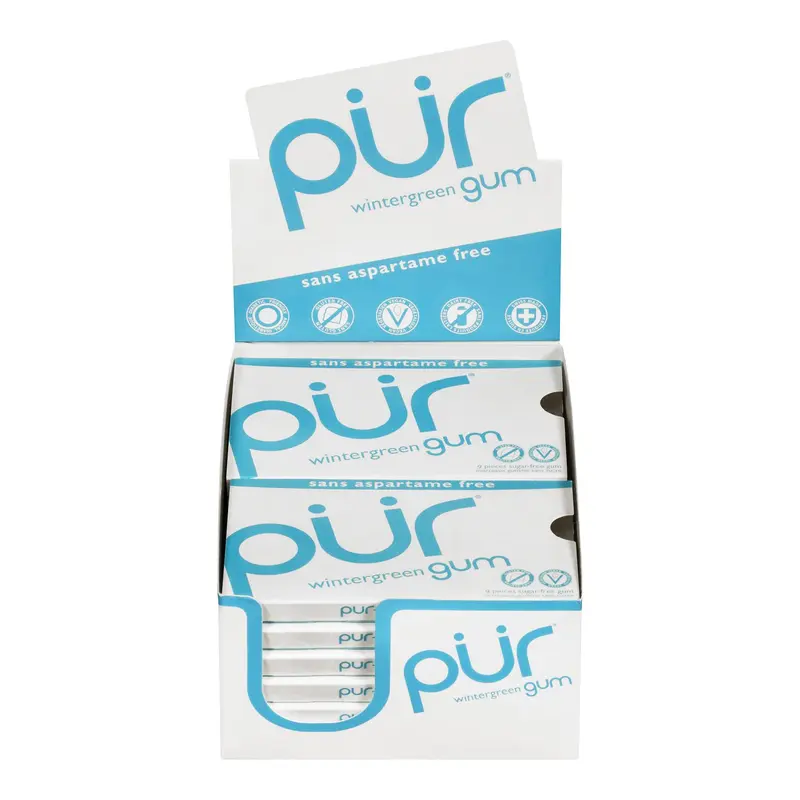 PUR - GUM WINTERGREEN BLISTER 12x9 PC
