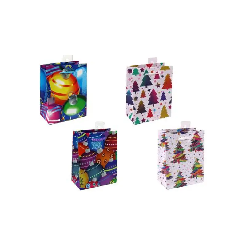 PK DOUGLASS - SMALL XMAS BAGS ASSORTED TREES/BALLS 1 UN