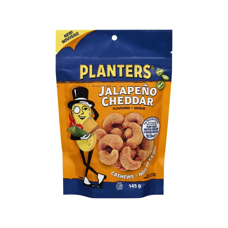 PLANTERS - JALAPENO CHEDDAR CASHEWS 145GR