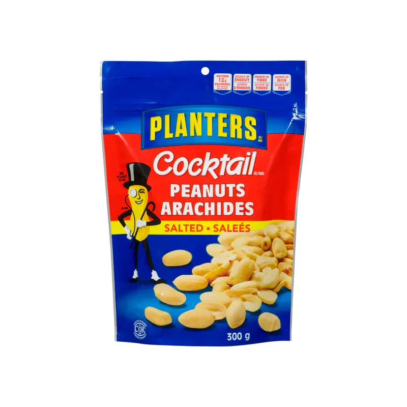PLANTERS - PEANUTS COCKTAIL ROASTED SALTED 12x300 GR