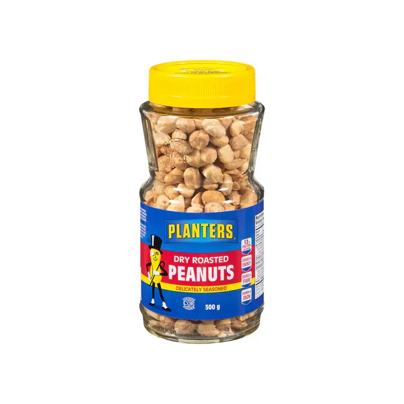 PLANTERS - PEANUTS SEASONED DRY ROASTED 12x300 GR