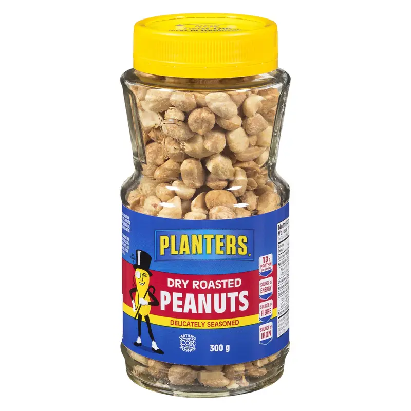 PLANTERS - PEANUTS SEASONED DRY ROASTED 300GR