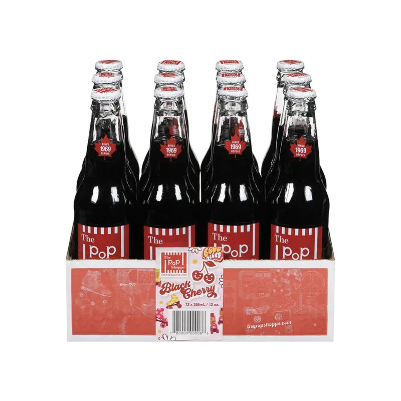 POP SHOPPE - BLACK CHERRY SODA 12x355ML
