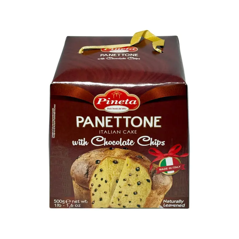 PINETA - PANETTONE WITH CHOCOLATE CHIP BOX 500GR