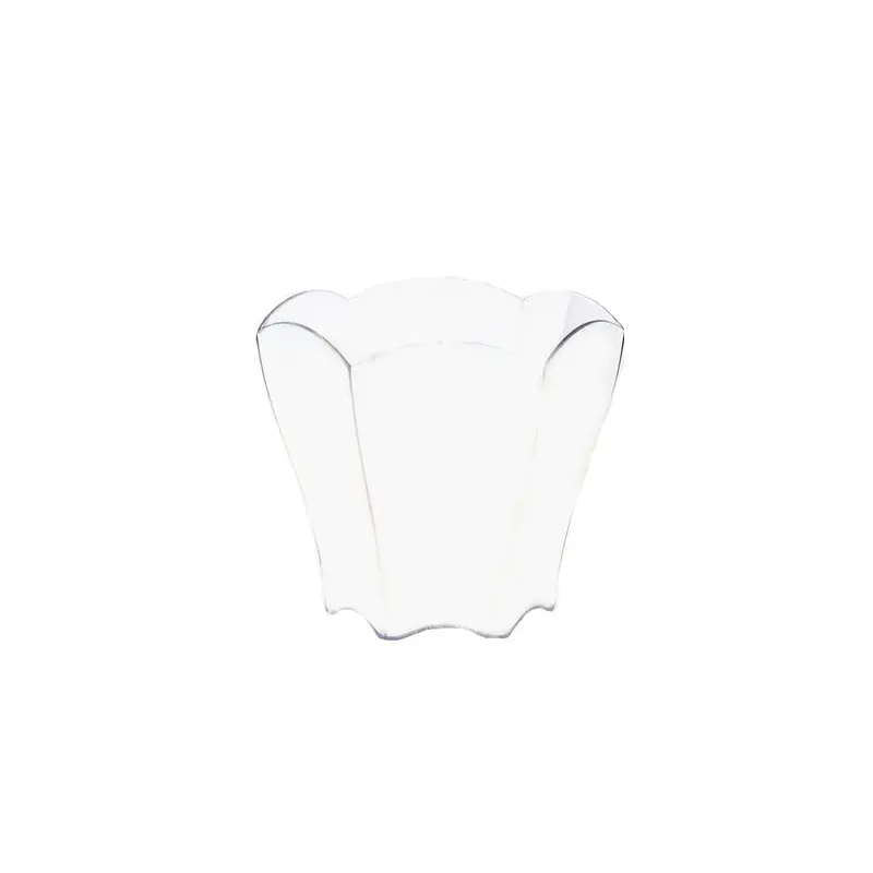 PARTY COUTURE - CLEAR FLOWER DESSERT BOWLS 12 PK