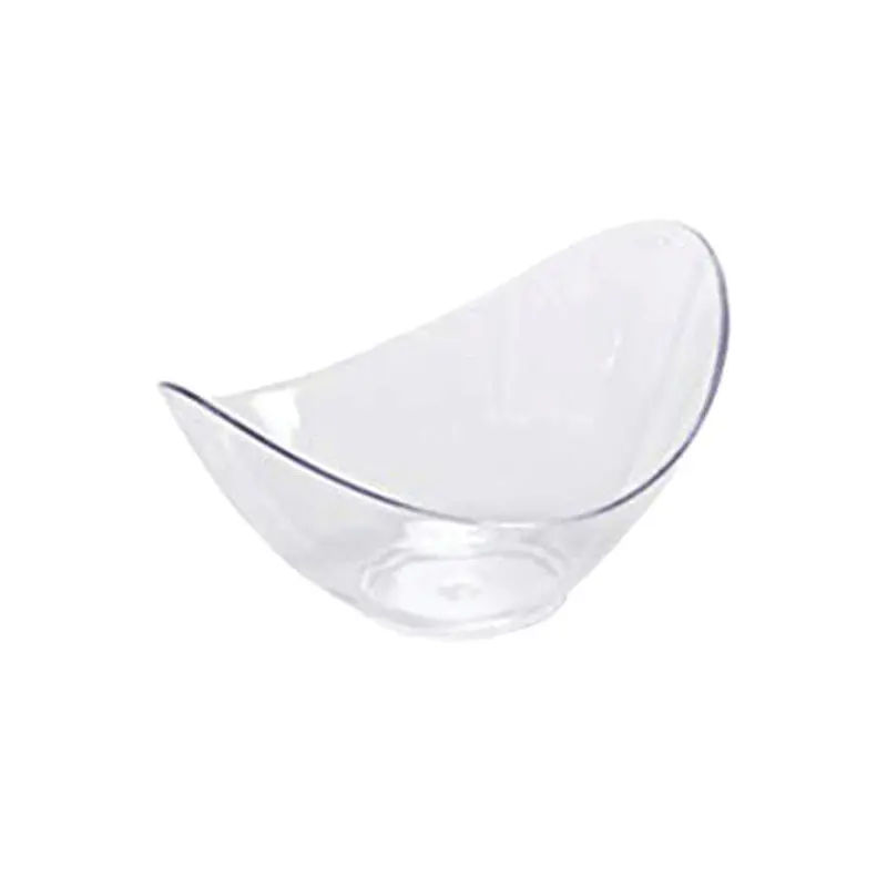 PARTY COUTURE - CLEAR OVAL MOUSSE BOWLS 12PK
