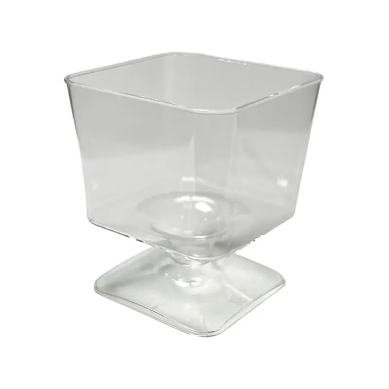 PARTY COUTURE - CLEAR SQUARE 2oz MOUSSE CUP 8PK