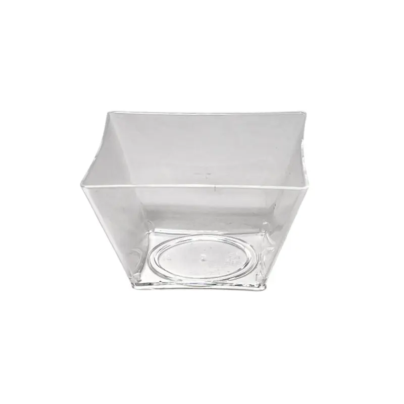 PARTY COUTURE - CLEAR SQUARE MINI BOWL 2oz 48x12 EA