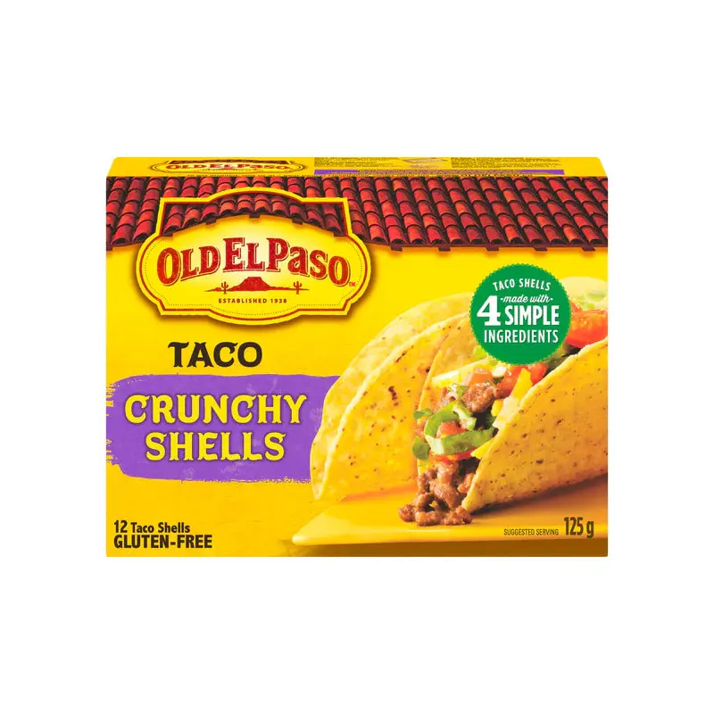 OLD EL PASO - HARD TACO SHELLS 12x125 GR