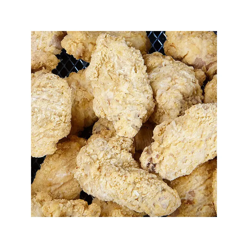 OLYMEL - LARGE DUSTED CHICKEN WINGS CUT UP SEASONED FULLY COOKED 4KG