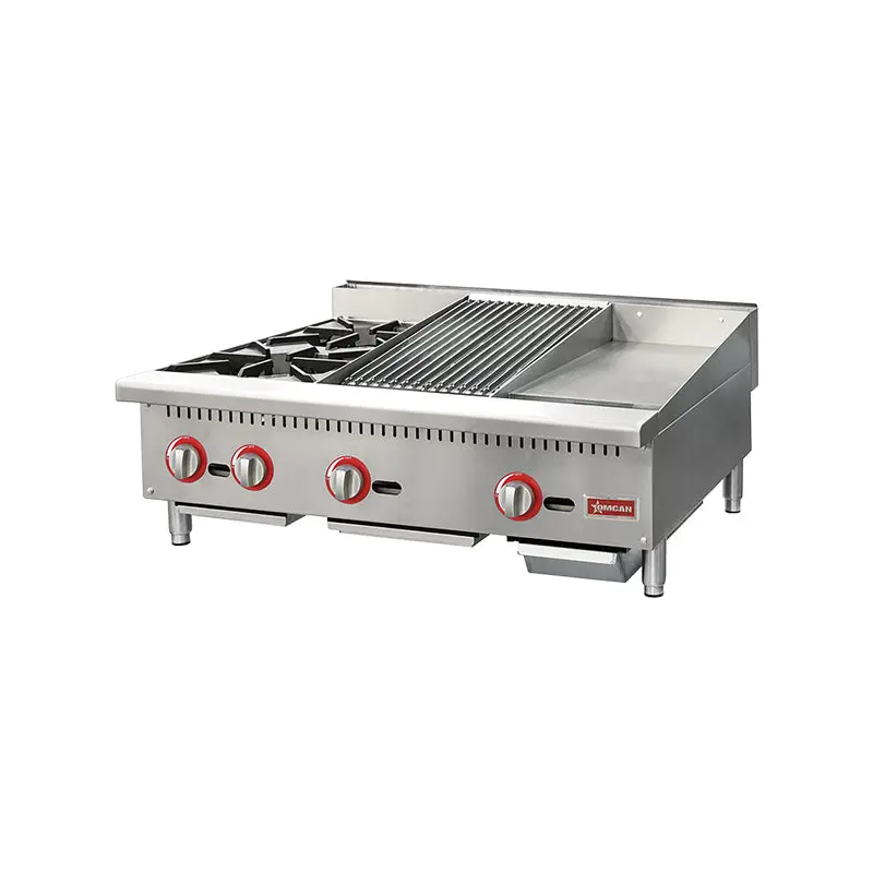 OMCAN - COUNTERTOP 36" HOT PLATE CHARBROILER GRIDDLE 48086 -NG