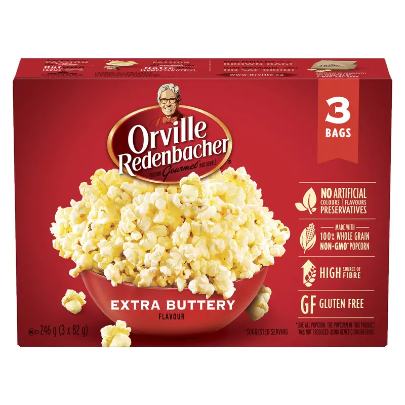 ORVILLE - REDENBACHER EXTRA BUTTER 3x82 GR