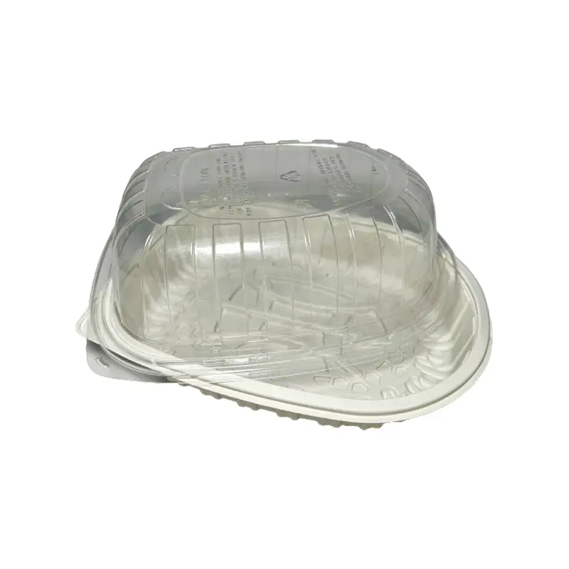 PACTIV - MEDIUM WHITE ROASTER BASE WITH DOME LID 220EA