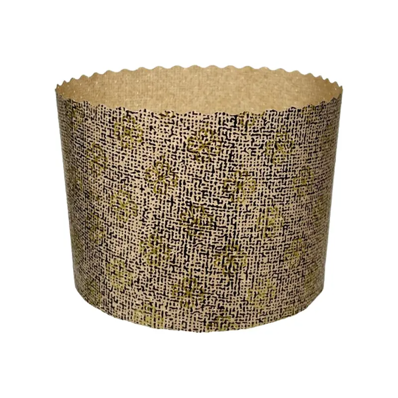 NOVACART - ROUND GOLD FLORET BAKING MOLD 4-3/8x-3-3/8IN 50EA